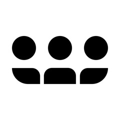 Conference Audience Solid Icon