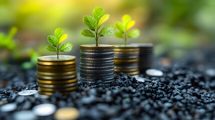 Growing Money Concept - Illustration