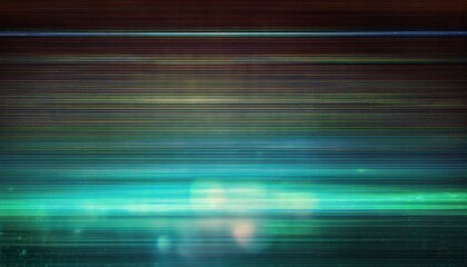 Abstract Digital Glitch Background with Vibrant Cyan and Teal Lines, Mimicking CRT Monitor Error or Futuristic Data Display. Perfect for Technology and Sci-Fi Themes in Design or Retro Media