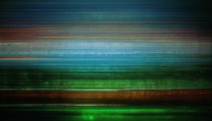Abstract Digital Glitch Background with Vibrant Cyan and Teal Lines, Mimicking CRT Monitor Error or Futuristic Data Display. Perfect for Technology and Sci-Fi Themes in Design or Retro Media