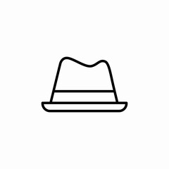 male summer hat icon sign vector