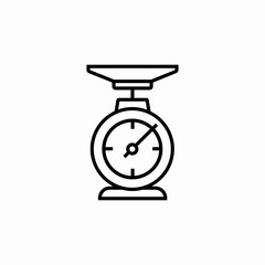 products scales icon sign vector