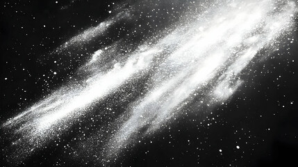 White Dust Abstract Background