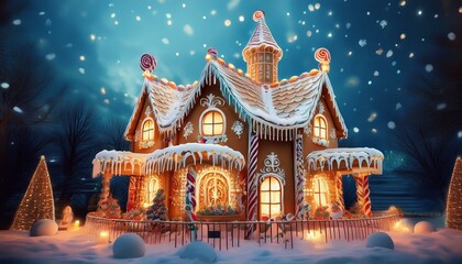 Obraz premium christmas decoration in the city