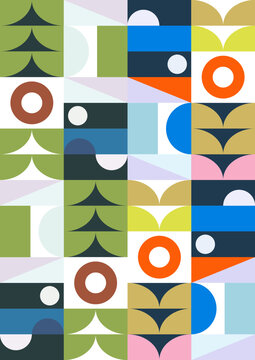 Avalon Abstract Shapes seamless pattern design