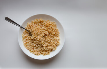 
plate with noodles