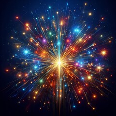 Naklejka premium Background of sparks and glimmers for festive design