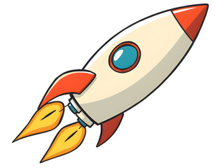 A rocket ship blasting off into space, symbolizing adventure and exploration