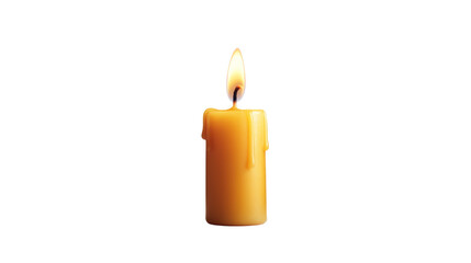 scented candle on a transparent background