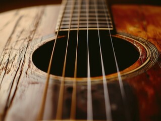 Guitar Strings Close Up