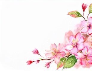 Naklejka premium 桜 フレーム イラスト 素材