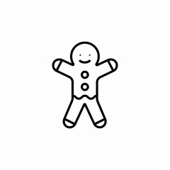 ginger bread icon sign vector