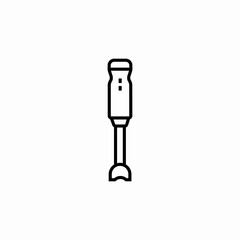 hand mixer kitchen icon sign vector
