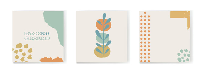 A set of abstract backgrounds with space for text.
