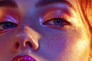 Woman's Face Close Up