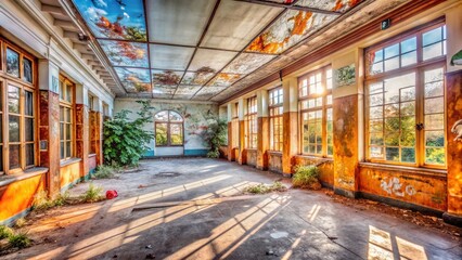 Urban Exploration Photography Capturing the Essence of 'Terapia Intenciva' in Abandoned Spaces and Urban Environments for Healing and Reflection
