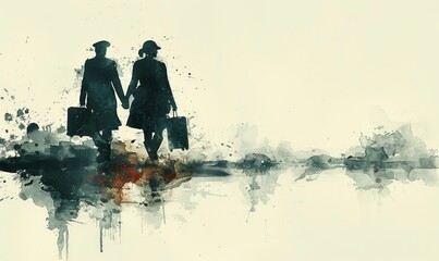 As the woman prepares for military service, she shares a touching moment with her father, mother, and brother, filled with love and support. Their bond radiates warmth