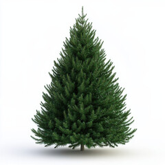 Fototapeta premium Dense Green Fir Tree in Nature, Symbolizing Natural Beauty and Fresh Environment