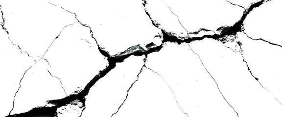 Obraz premium Vector grungy cracked texture on isolated pattern for abstract background. 