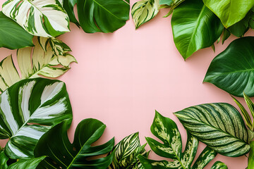 Fototapeta premium Vibrant Autumn Leaves on Pink Backgrounds for Seasonal Designs, Fall-Themed Graphics, and Nature-Inspired Art – Ideal for Marketing, Decor, and Digital Projects