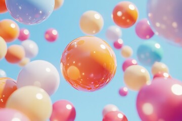 Balloons in flight