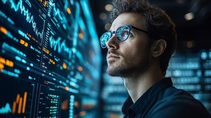 Stock market exchange and financial technology driven by AI