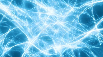 Abstract neural pattern with intersecting lines and glowing points, depicting interconnected pathways of digital intelligence and AI development