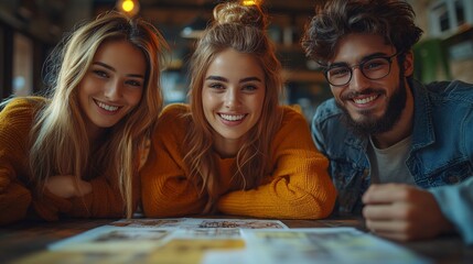 Creative marketing team working on a new campaign with digital tools and brainstorming activities