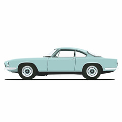 sports car vector side view