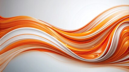 Obraz premium Abstract orange and white swirl background