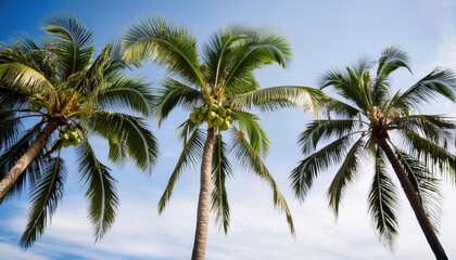 Majestic Coconut Palm Tree Tropical Paradise and Natural Beauty
