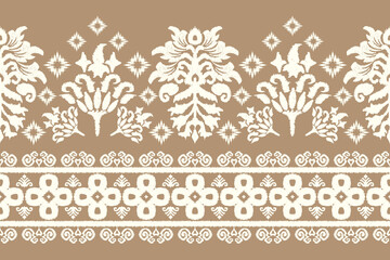 Motifs Ikat floral paisley embroidery floral.ikat ethnic oriental pattern traditional.Saree sarong Ikat embroidery style abstract embroidery design for texture, fabric, clothing, wrapping, decoration