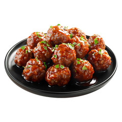 Meatballs Isolated on Transparent Background