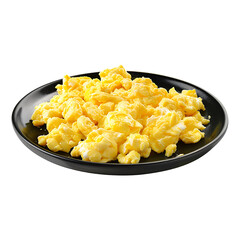 Scrambled Egg Isolated on Transparent Background