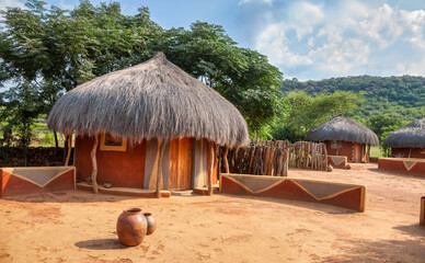 kgotla traditional village houses africa, setswana traditional thatched roof south africa and...