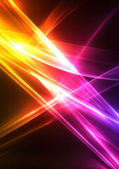 Naklejka premium Intersecting Light Beams in Abstract Motion