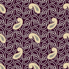 Naklejka premium seamless pattern with paisley