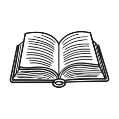 open book vector illustration