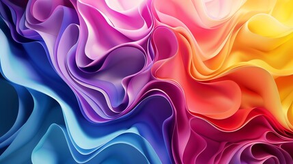 Obraz premium Abstract background with colorful wavy shapes.