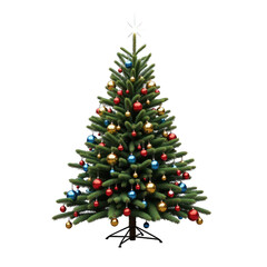 Fototapeta premium Christmas tree isolated on white background PNG transparent