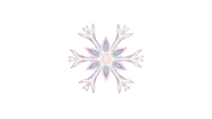 Snowflake isolated on white background PNG transparent