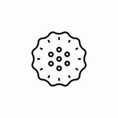 cookie butter icon sign vector