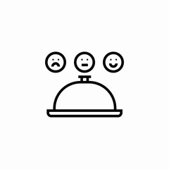 food rate moods icon sign vector