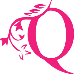 English Alphabet Beautiful Icon and Colorful Design