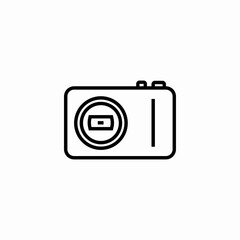 photo camera icon sign vector