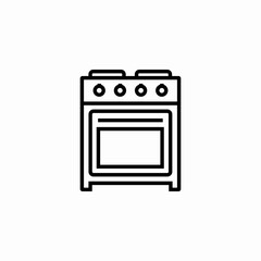 gas stove icon sign vector