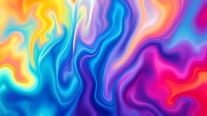 Obraz premium Abstract colorful fluid velvet like wavy motion swirl texture gradient