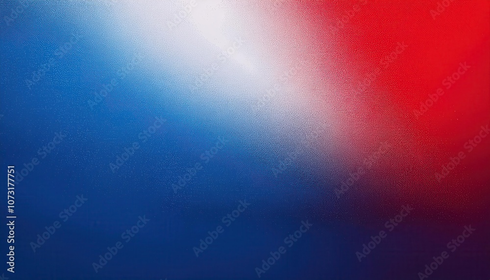 Poster Dynamic Abstract Gradient Texture with Red, White, and Blue Color Transition for USA Themed Backgrounds, Branding, Digital Art, and Patriotic Campaigns, Emulating the American Flag Colors