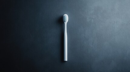 White Toothbrush on Black Surface