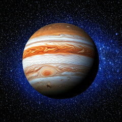 planet Jupiter in space concept